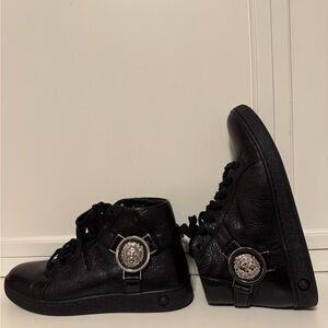 Versus Versace Black High-Top Sneaker Boots Booties 36 US 6